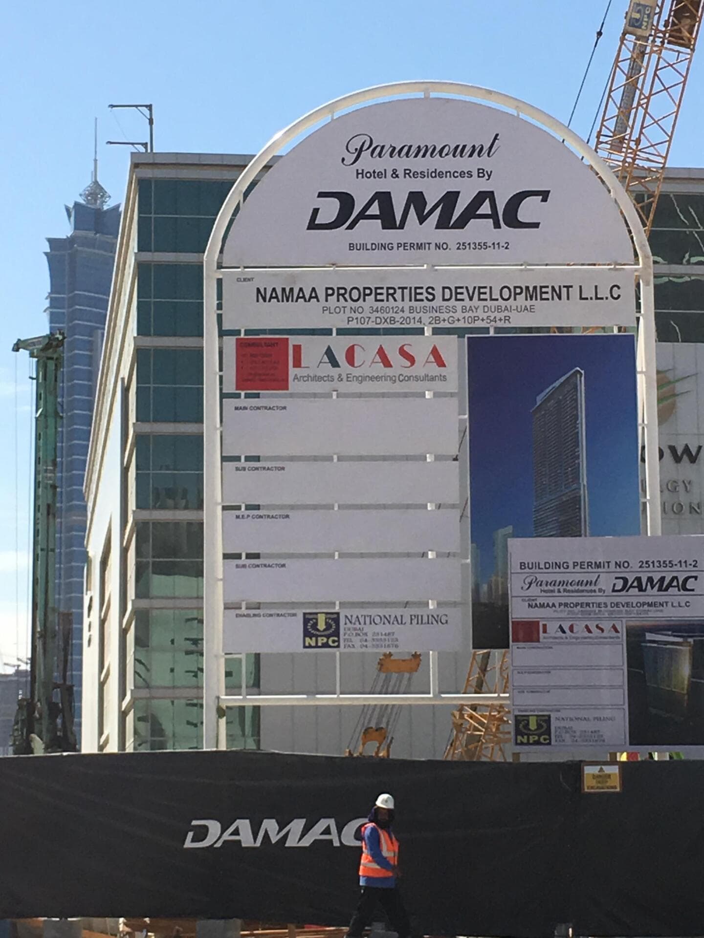 Paramount Tower Hotel & Residences - Construction