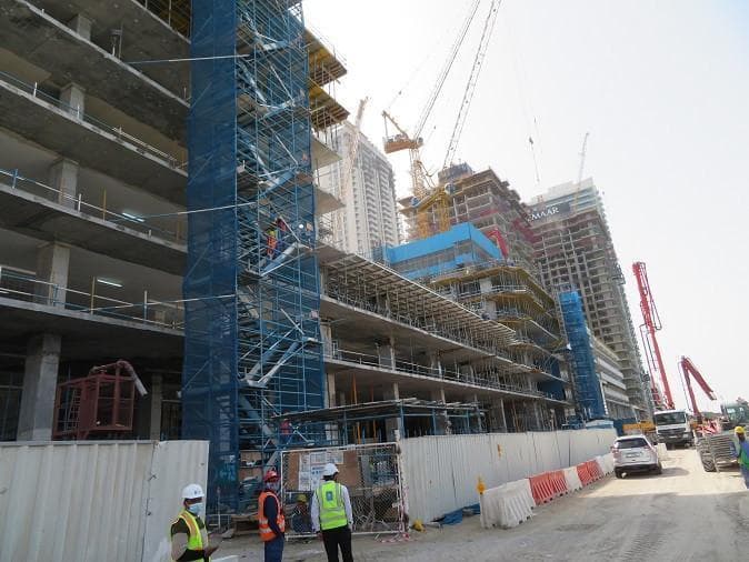 Grand Bleu Tower - Construction