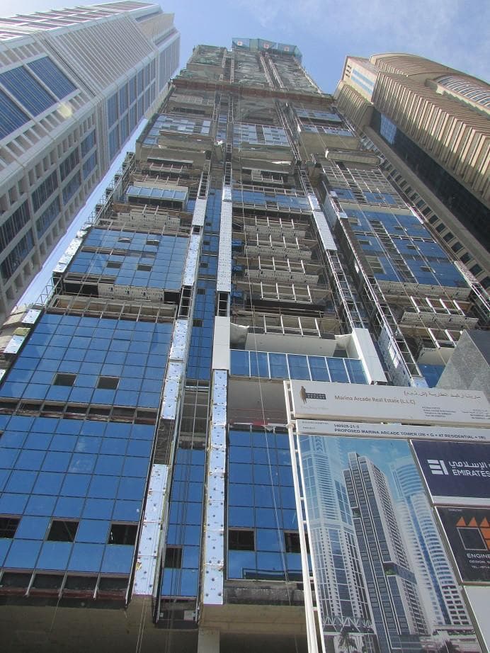 Marina Arcade - Construction
