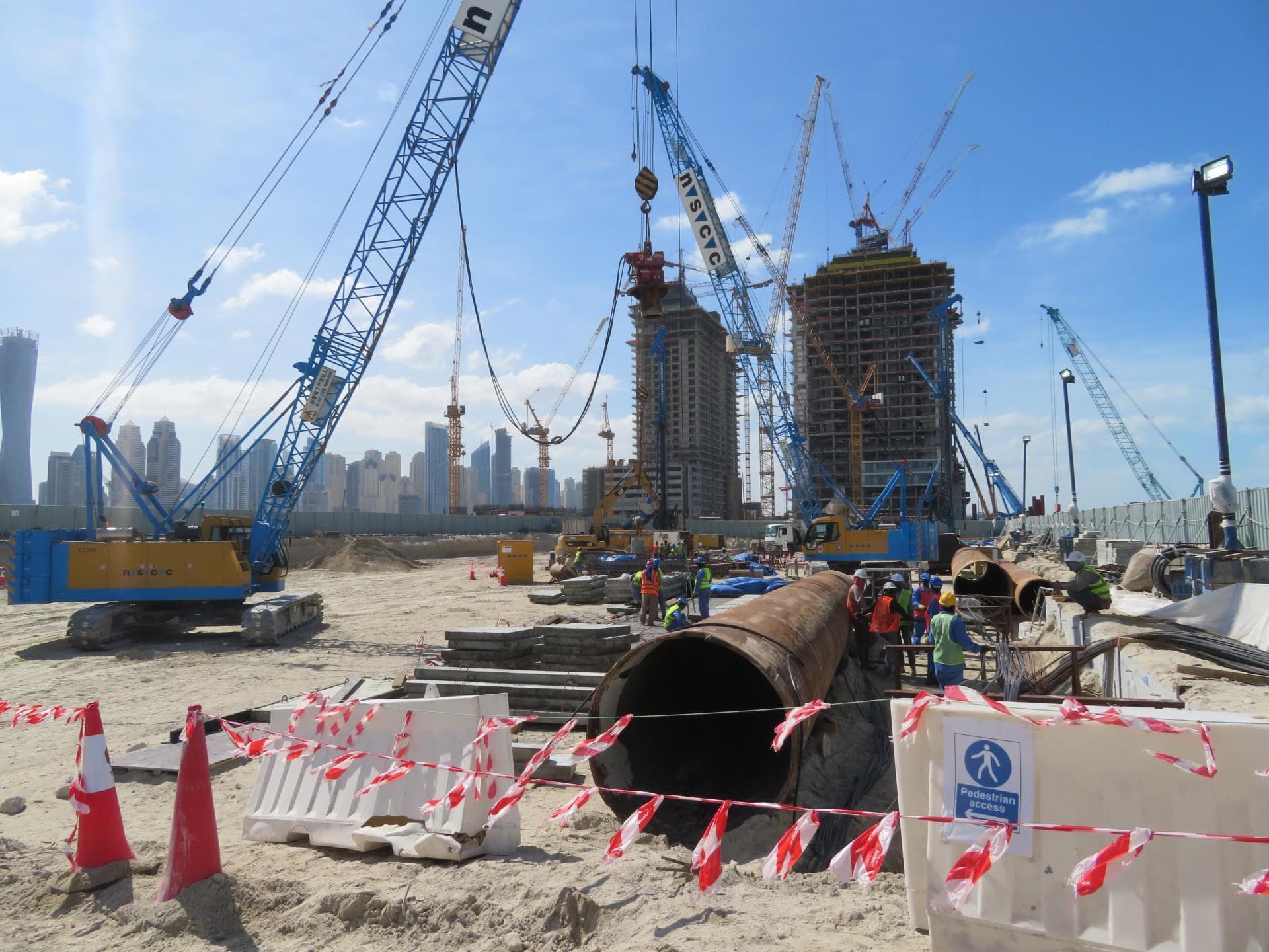 Grand Bleu Tower - Construction