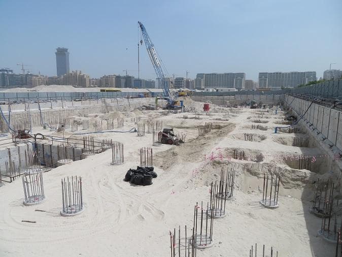 Grand Bleu Tower - Construction