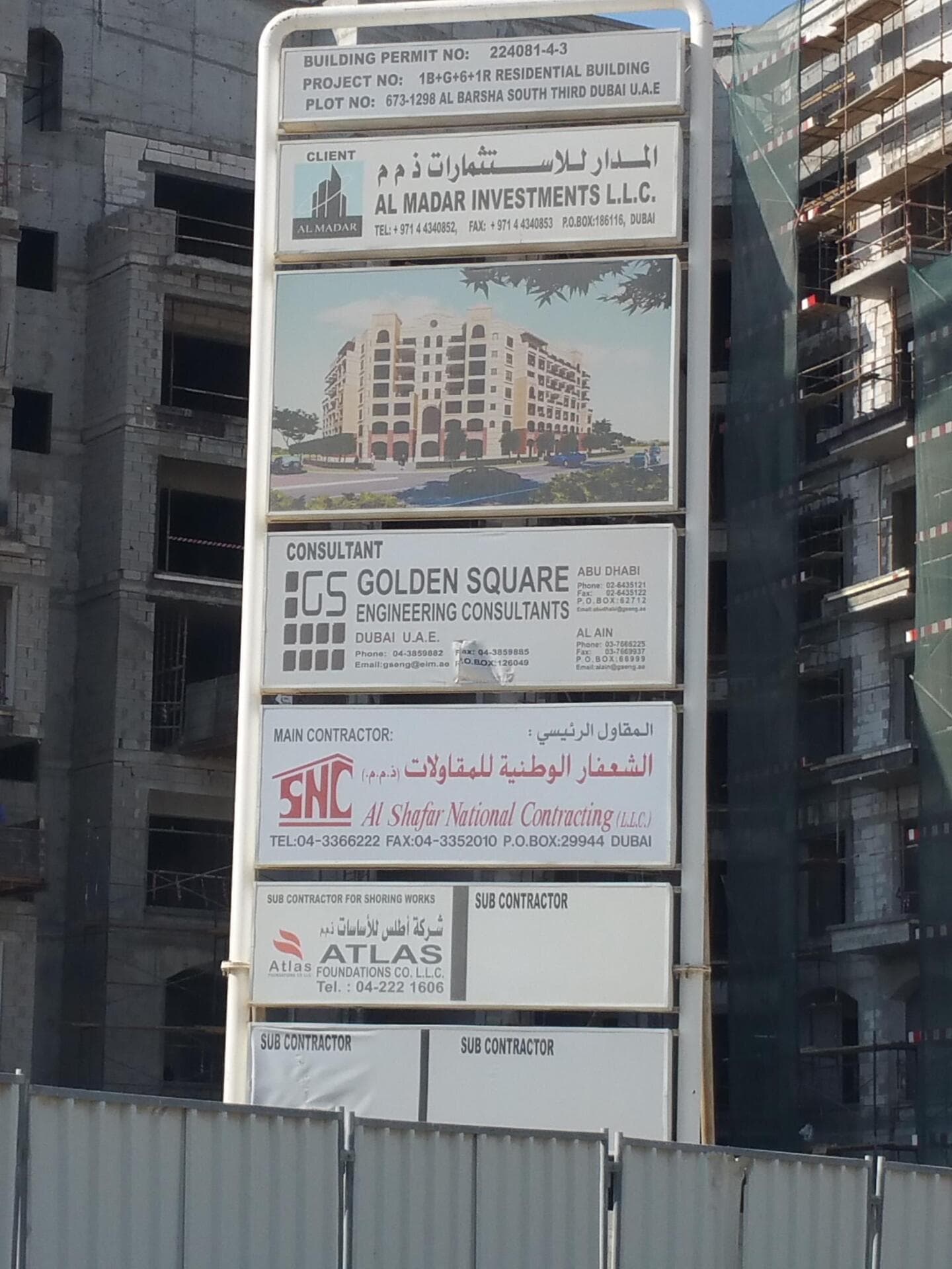 Burj View Residence - Construction