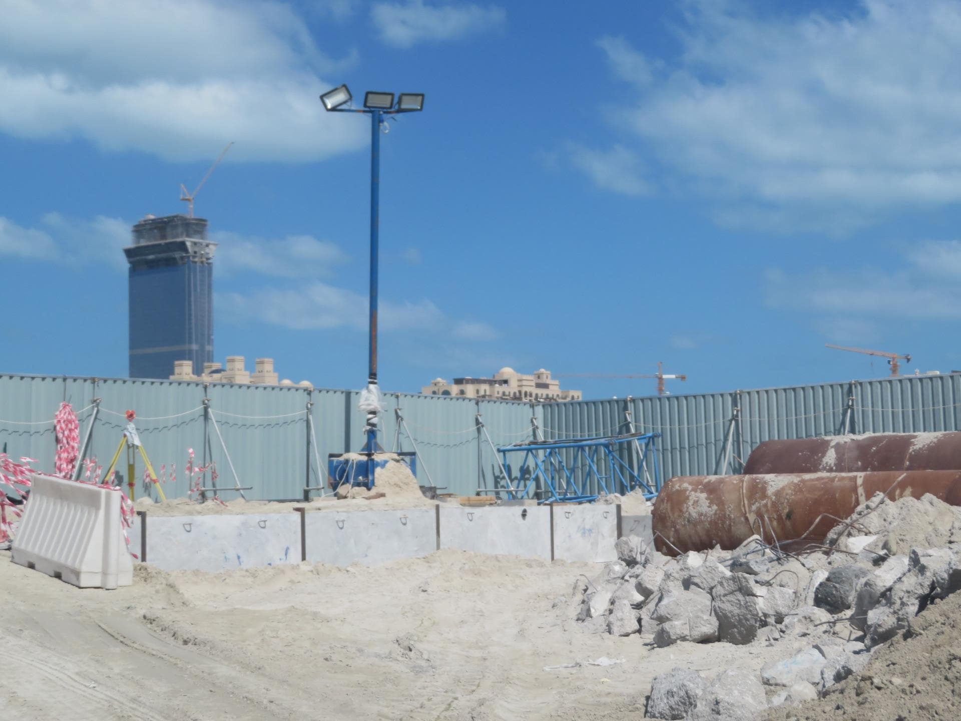Grand Bleu Tower - Construction