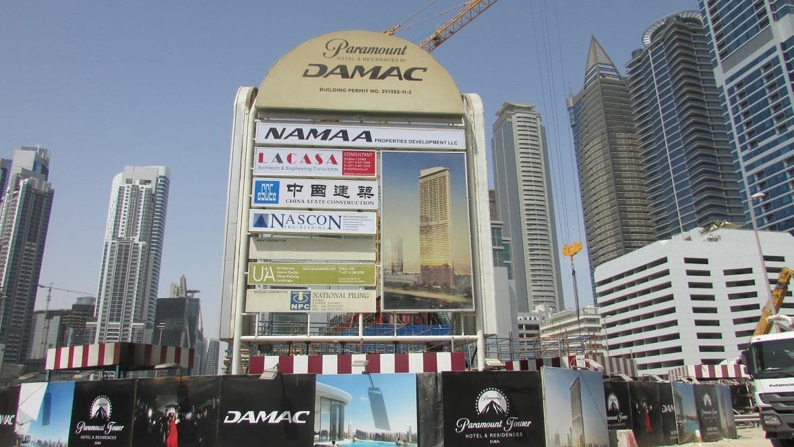 Paramount Tower Hotel & Residences - Construction