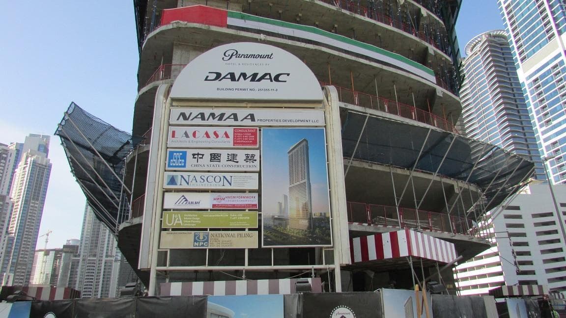 Paramount Tower Hotel & Residences - Construction