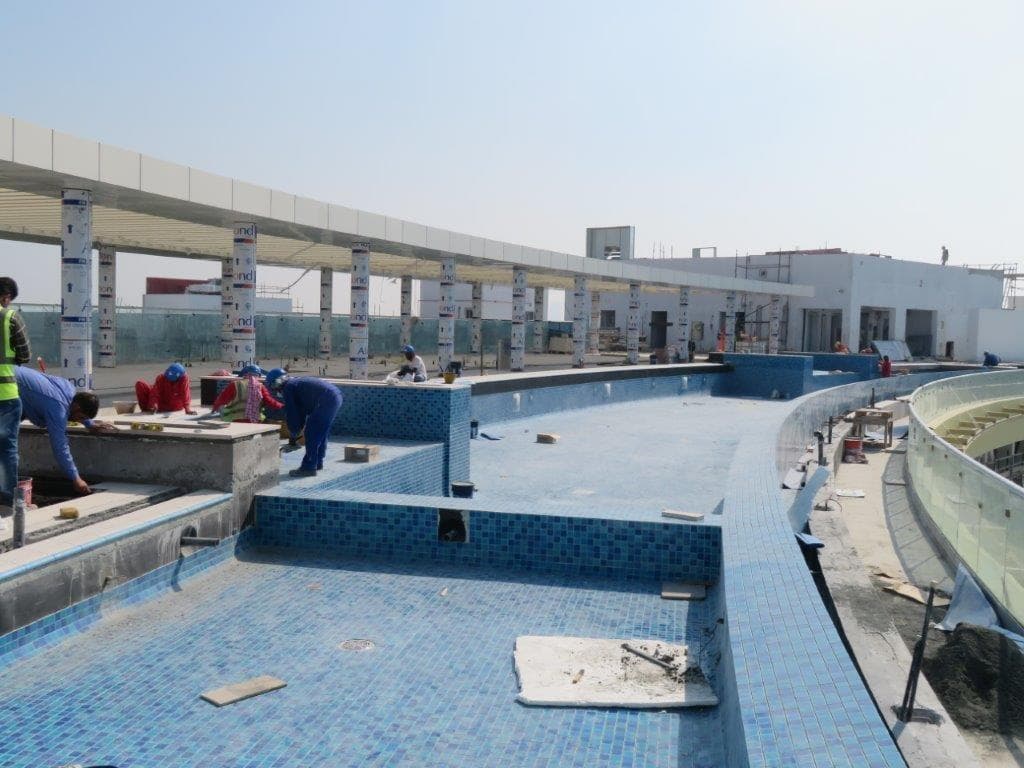 Seven Hotel And Apartments The Palm - Construction
