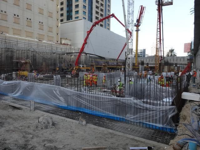 Marina Arcade - Construction