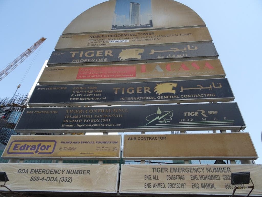 Nobles Tower - Construction