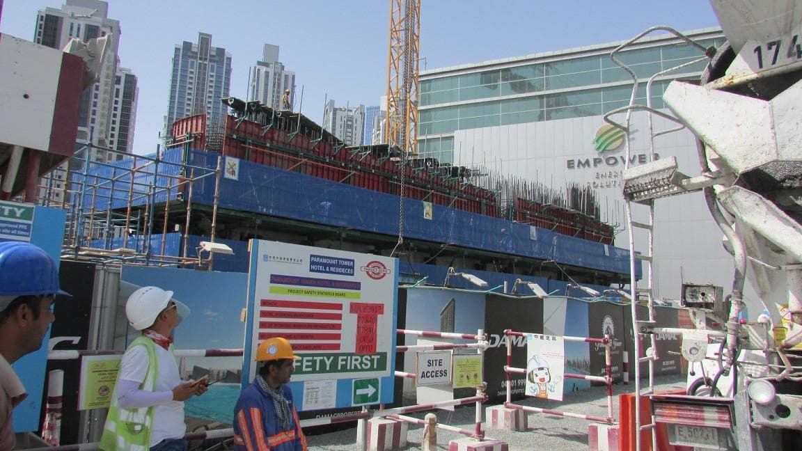 Paramount Tower Hotel & Residences - Construction