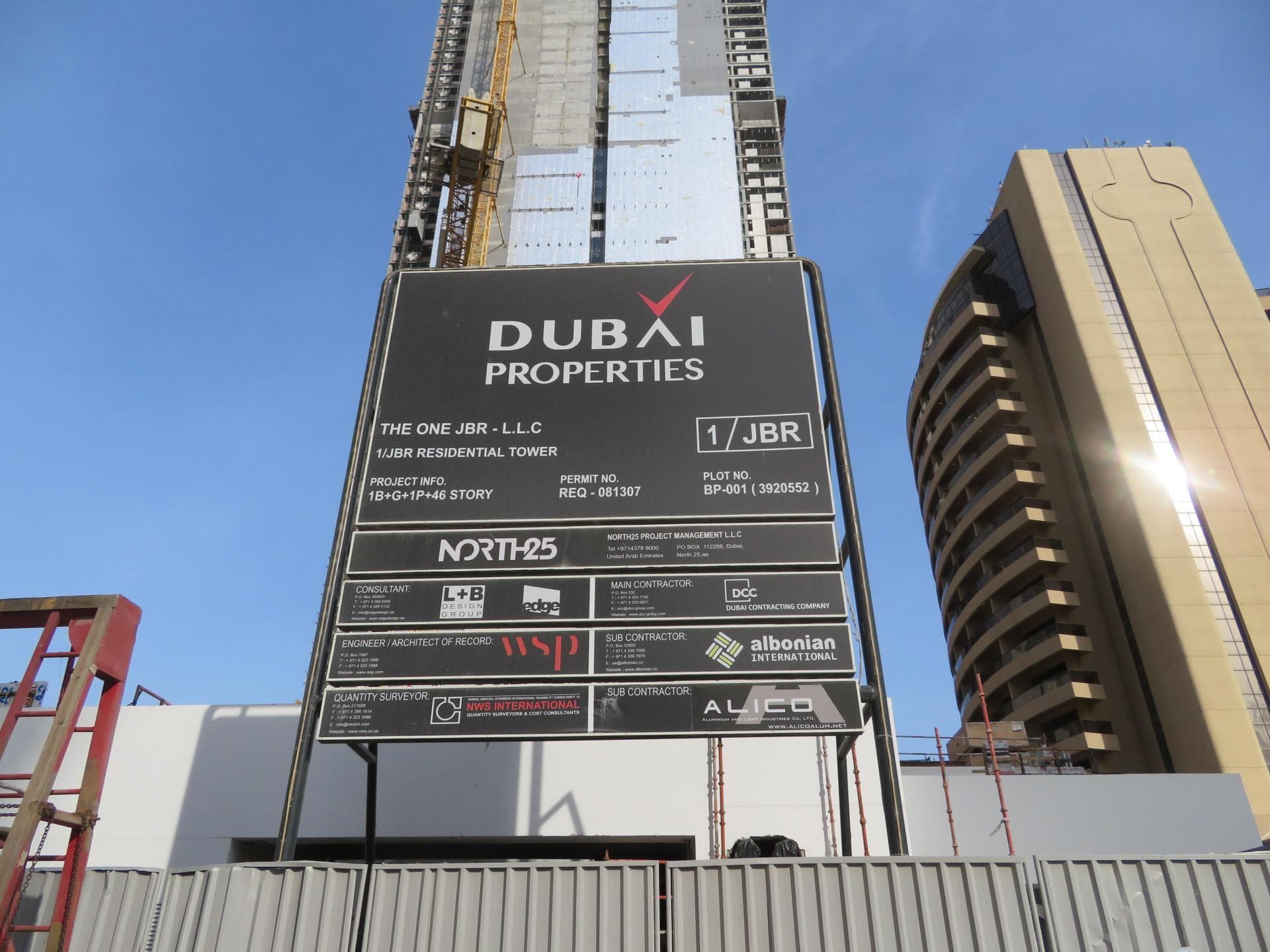 The One Jbr - Construction