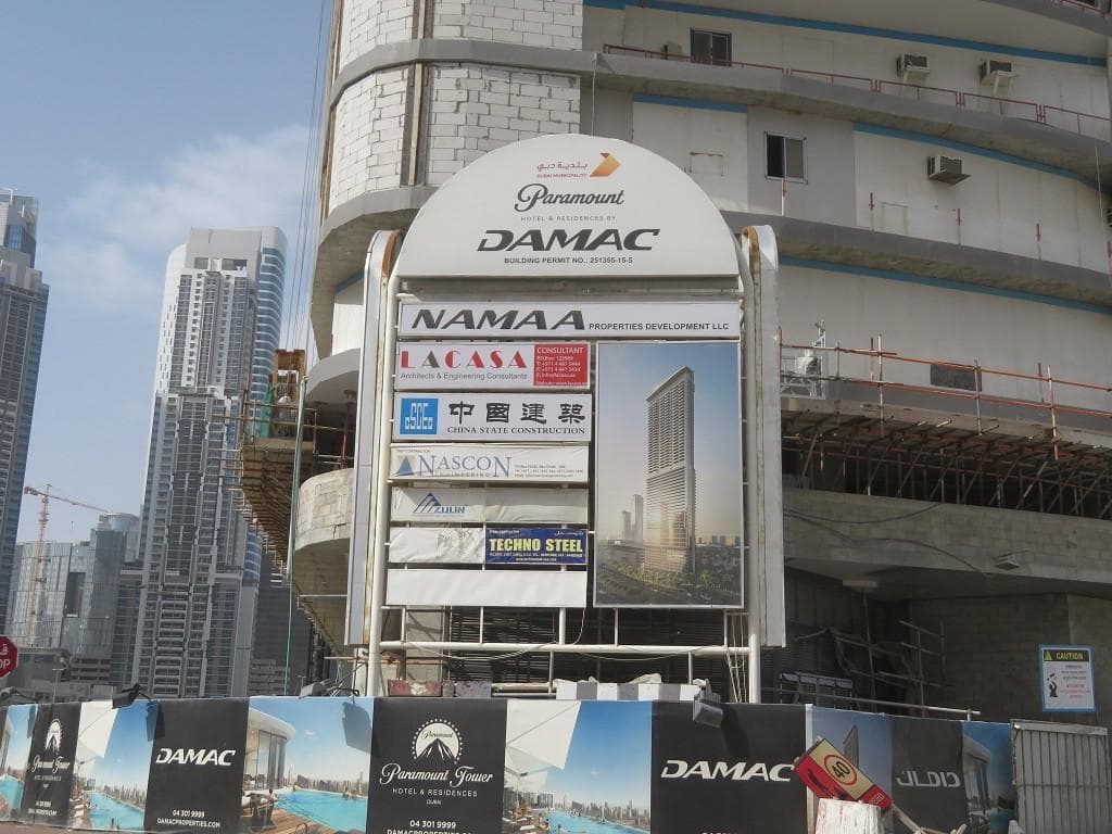 Paramount Tower Hotel & Residences - Construction