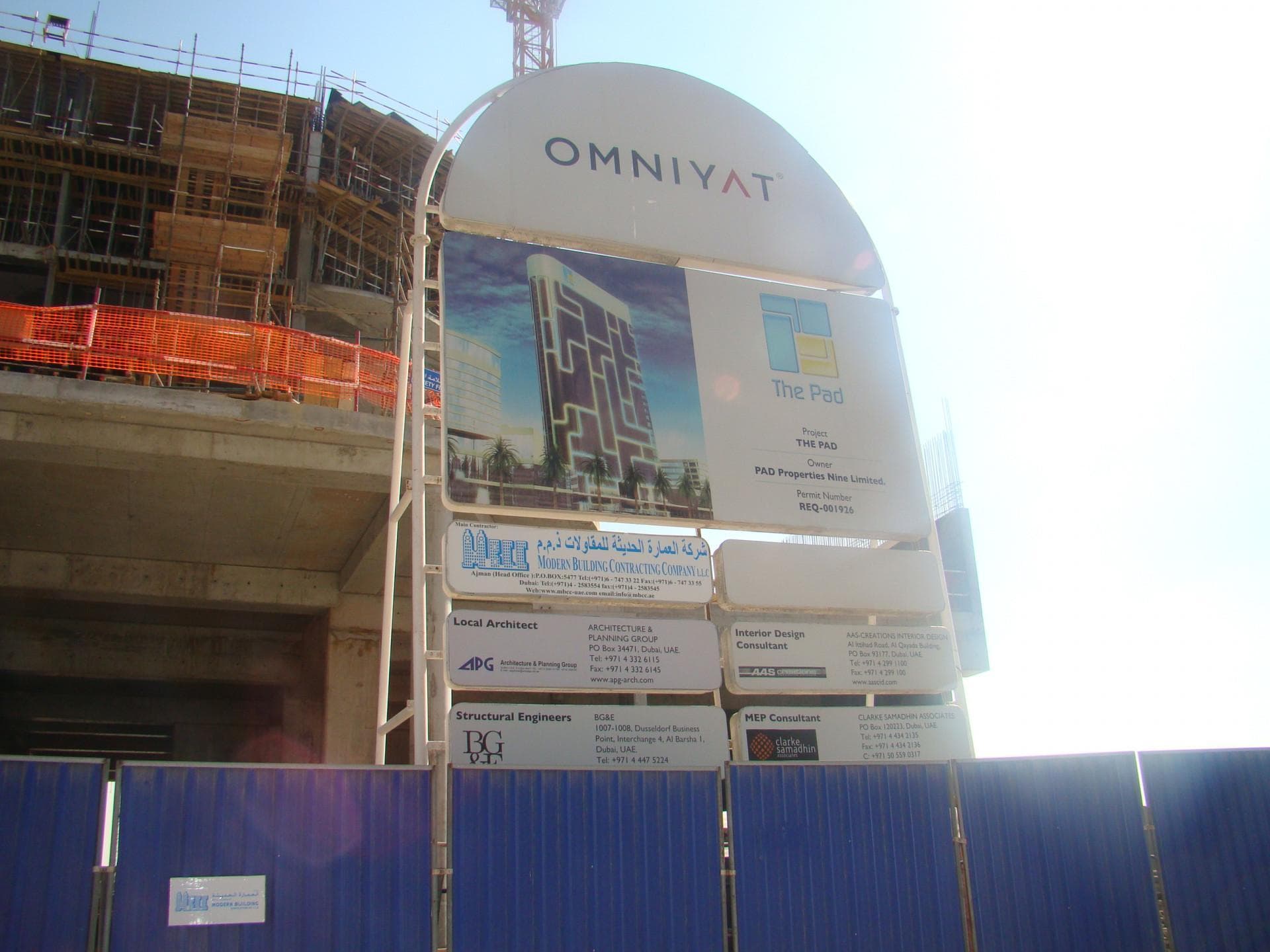 The Pad - Construction