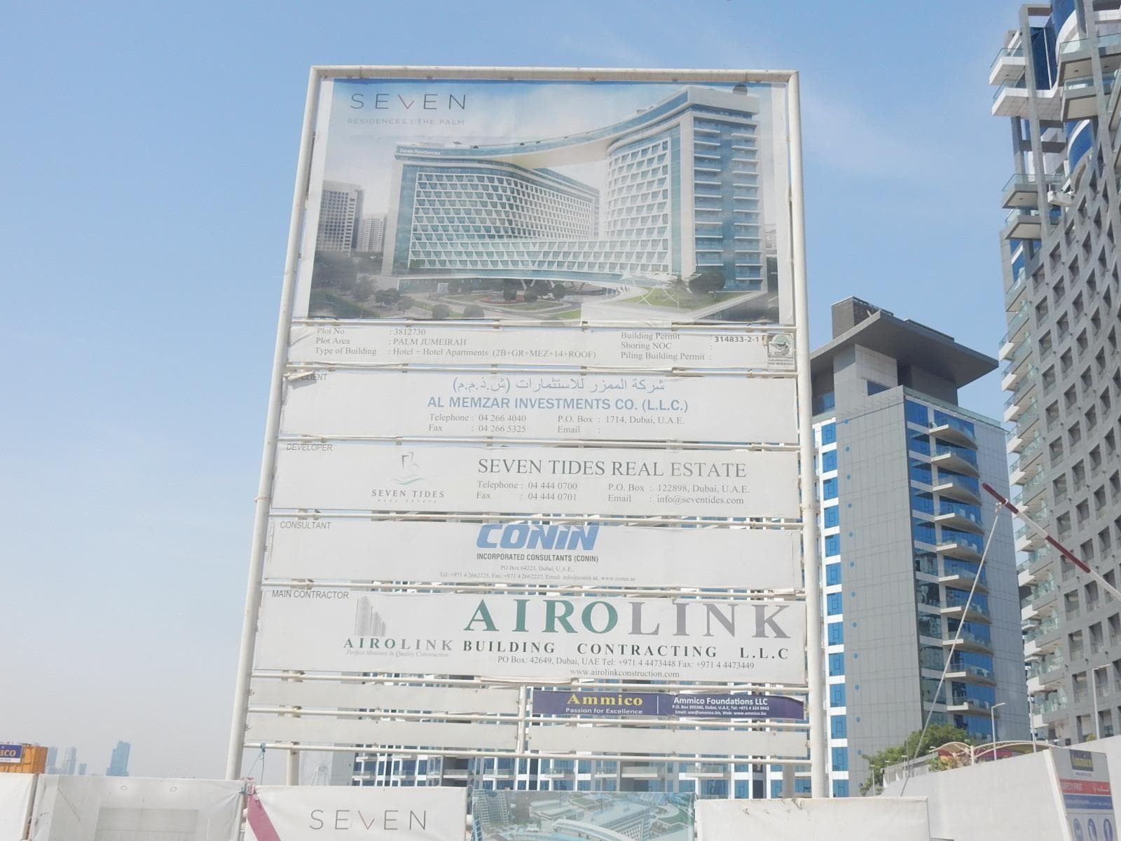 Seven Hotel And Apartments The Palm - Construction