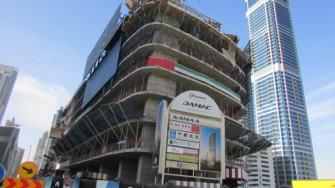 Paramount Tower Hotel & Residences - Construction