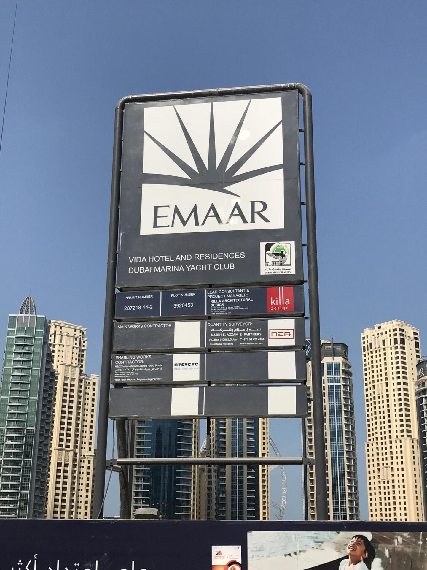Vida Dubai Marina - Construction