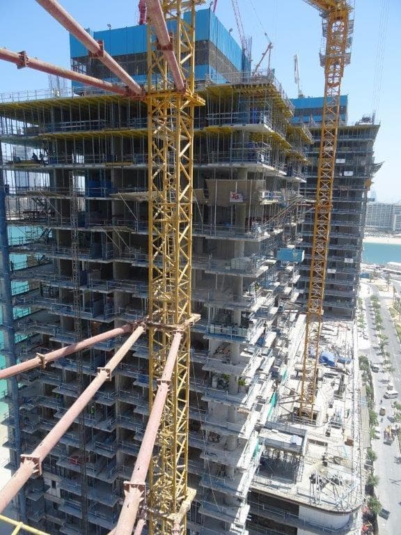 Grand Bleu Tower - Construction