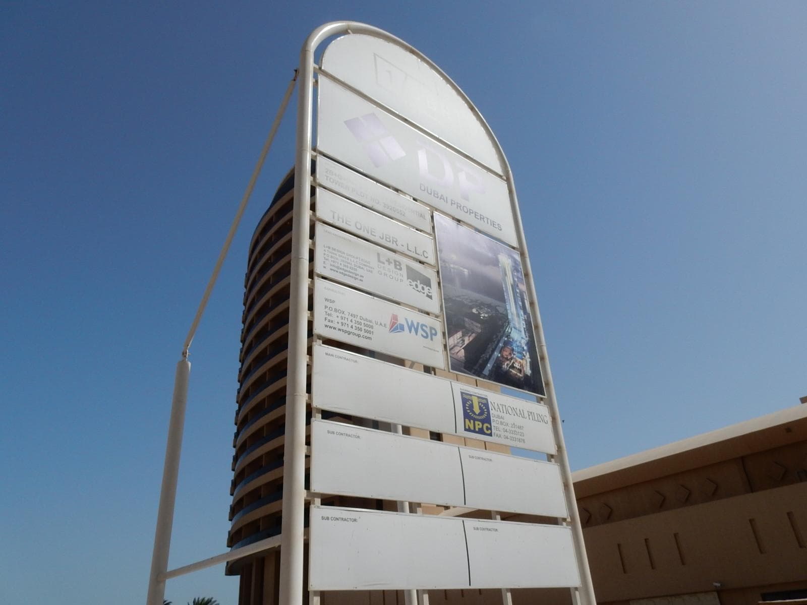 The One Jbr - Construction