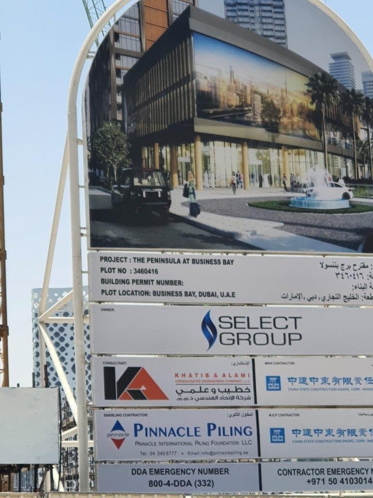 Peninsula One - Construction