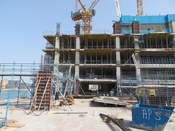 Grand Bleu Tower - Construction