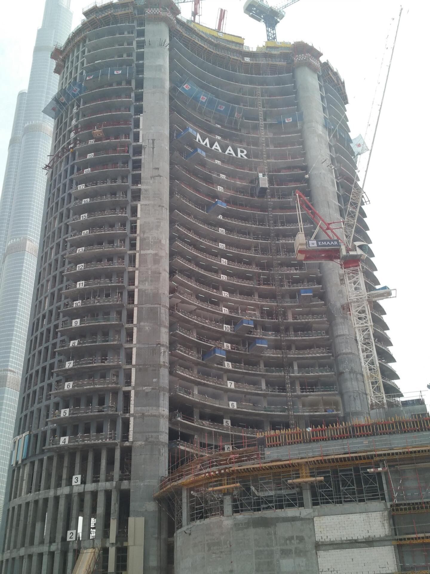 Burj Vista - Construction
