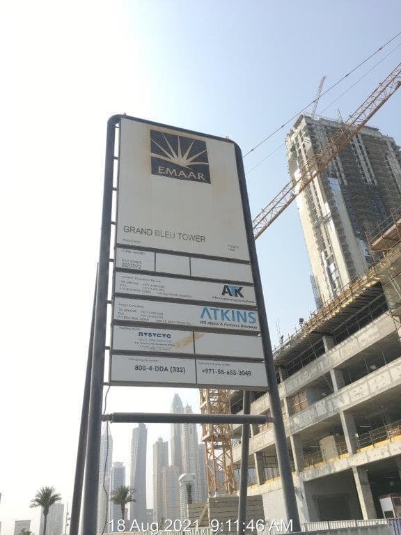 Grand Bleu Tower - Construction