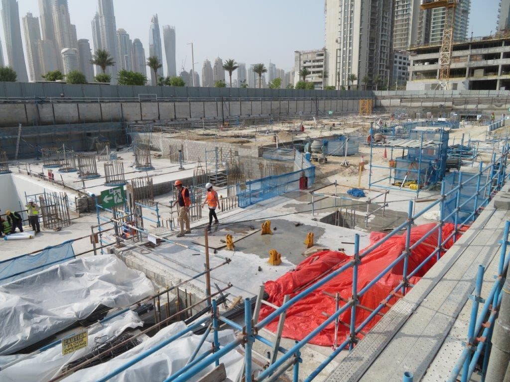 Grand Bleu Tower - Construction