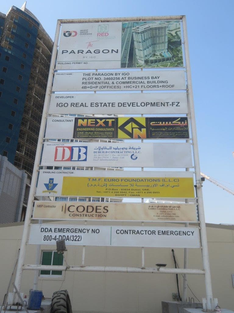 The Paragon - Construction