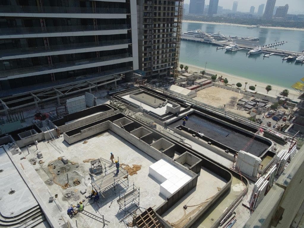 Grand Bleu Tower - Construction