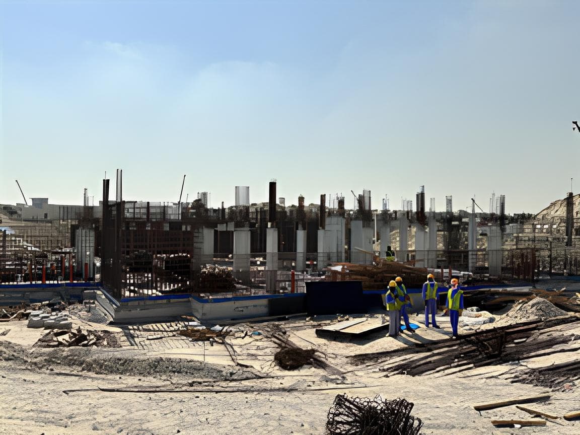 Venice Damac lagoons - Construction