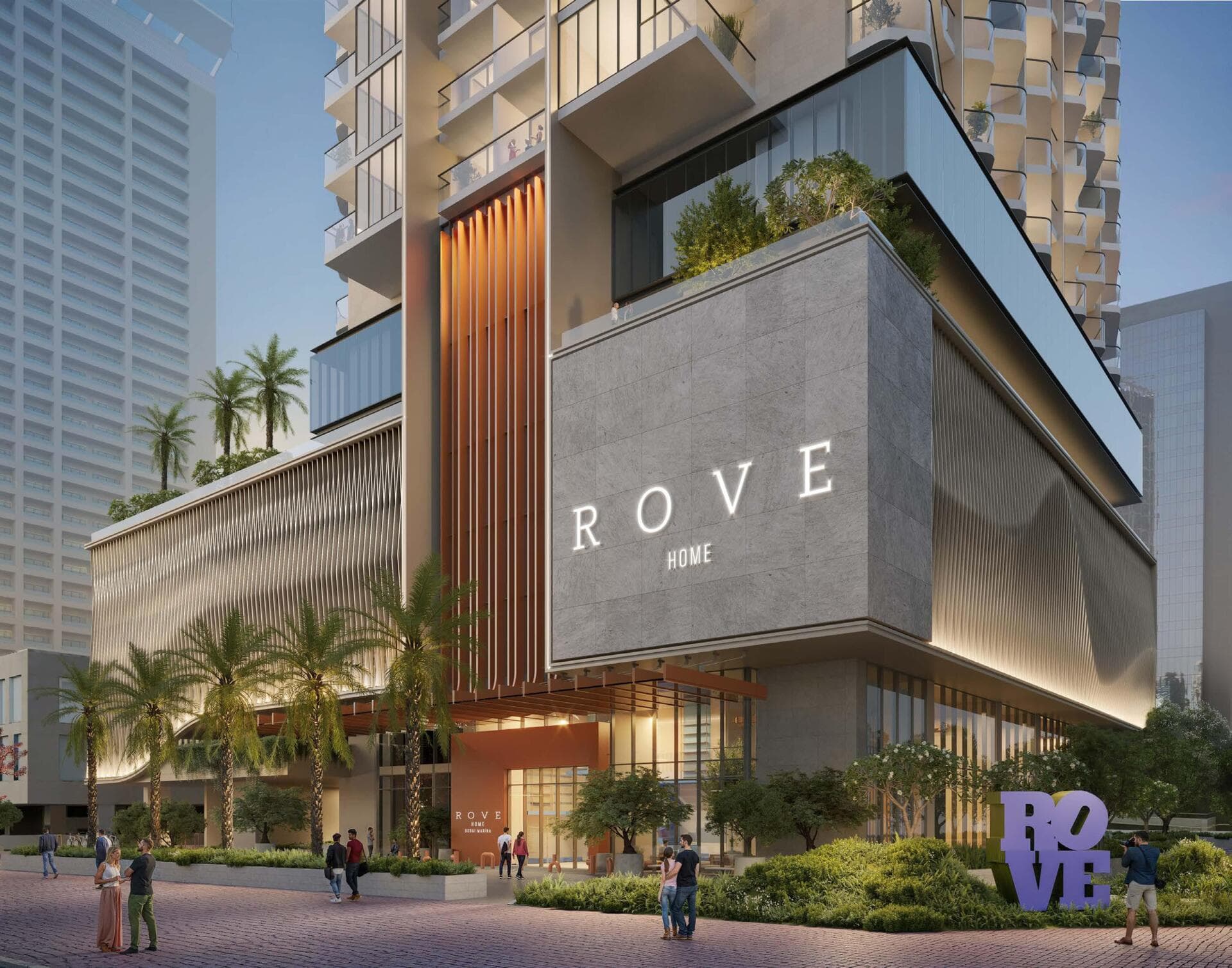 Rove Home Dubai Marina - Renders
