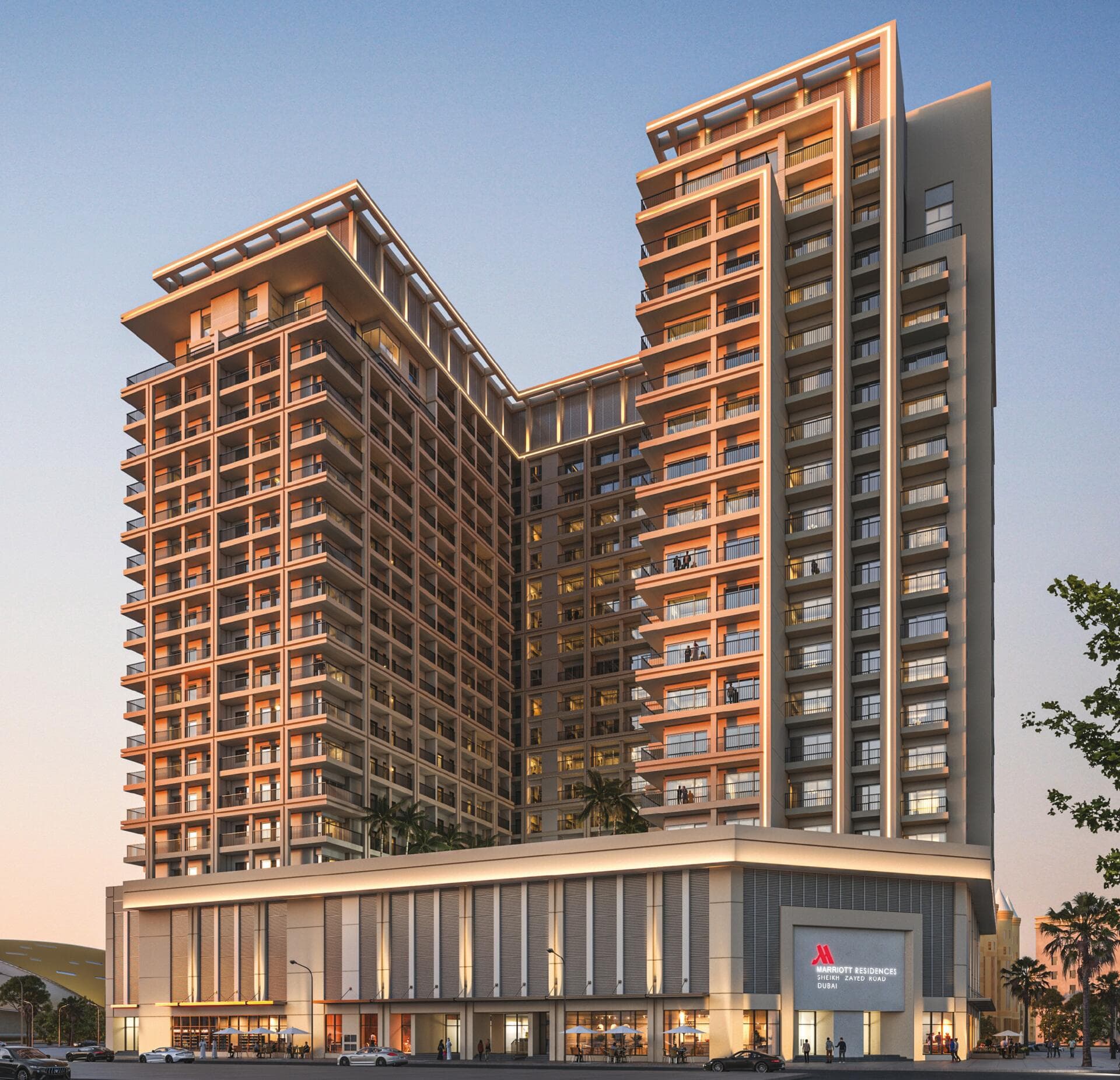 Marriott Residences Sheikh Zayed Road - Renders