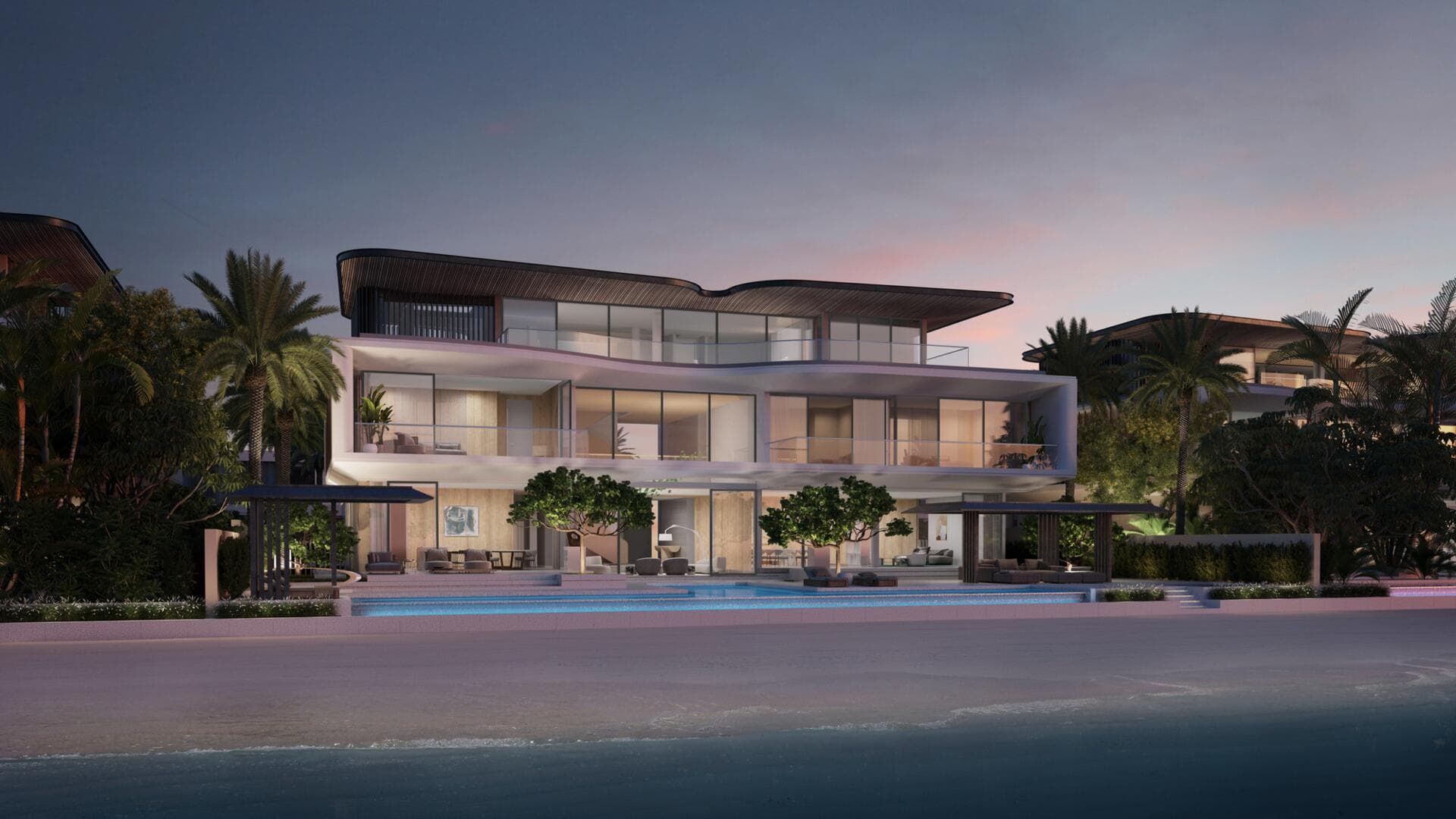 Palm Jebel Ali — The Beach and Coral Villa Collections — Frond B - Renders