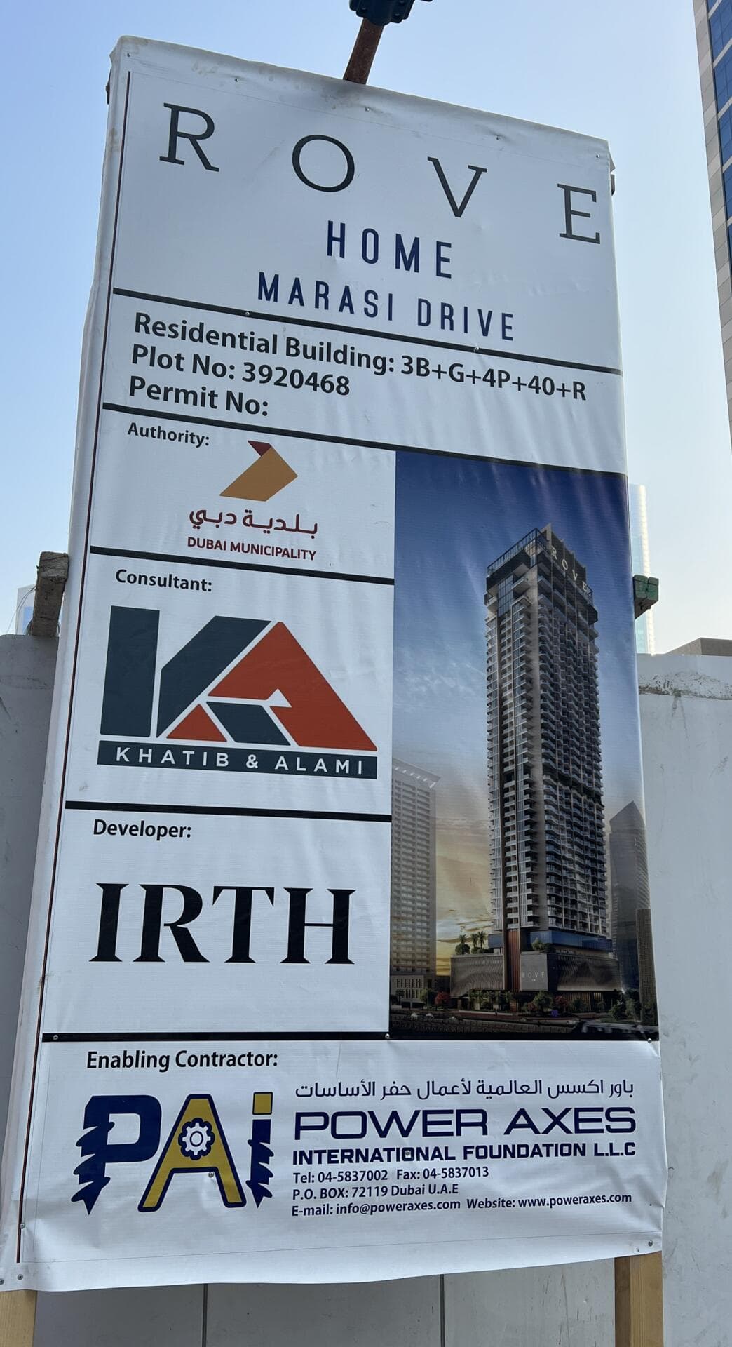 Rove Home Dubai Marina - Construction