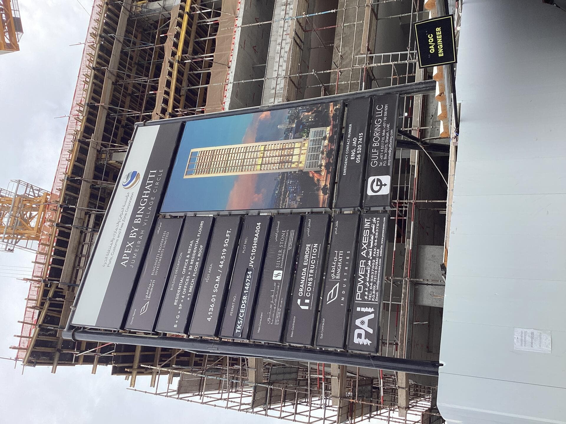Binghatti Apex - Construction