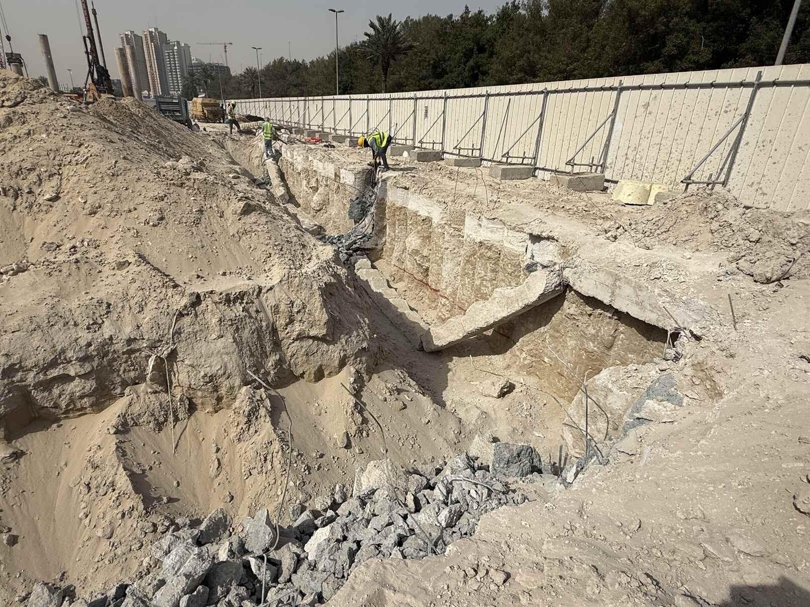 One Sky Park - Construction
