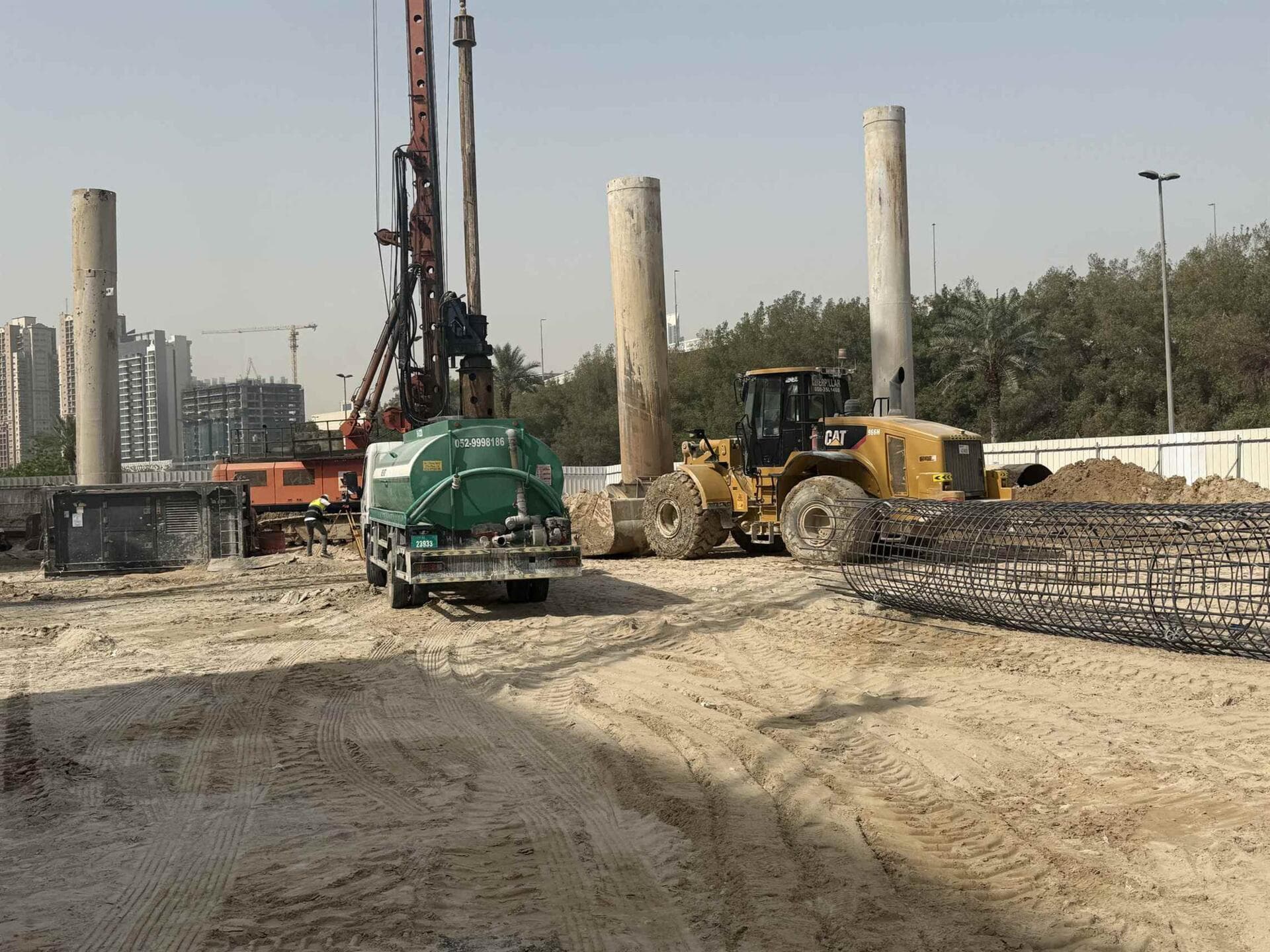 One Sky Park - Construction