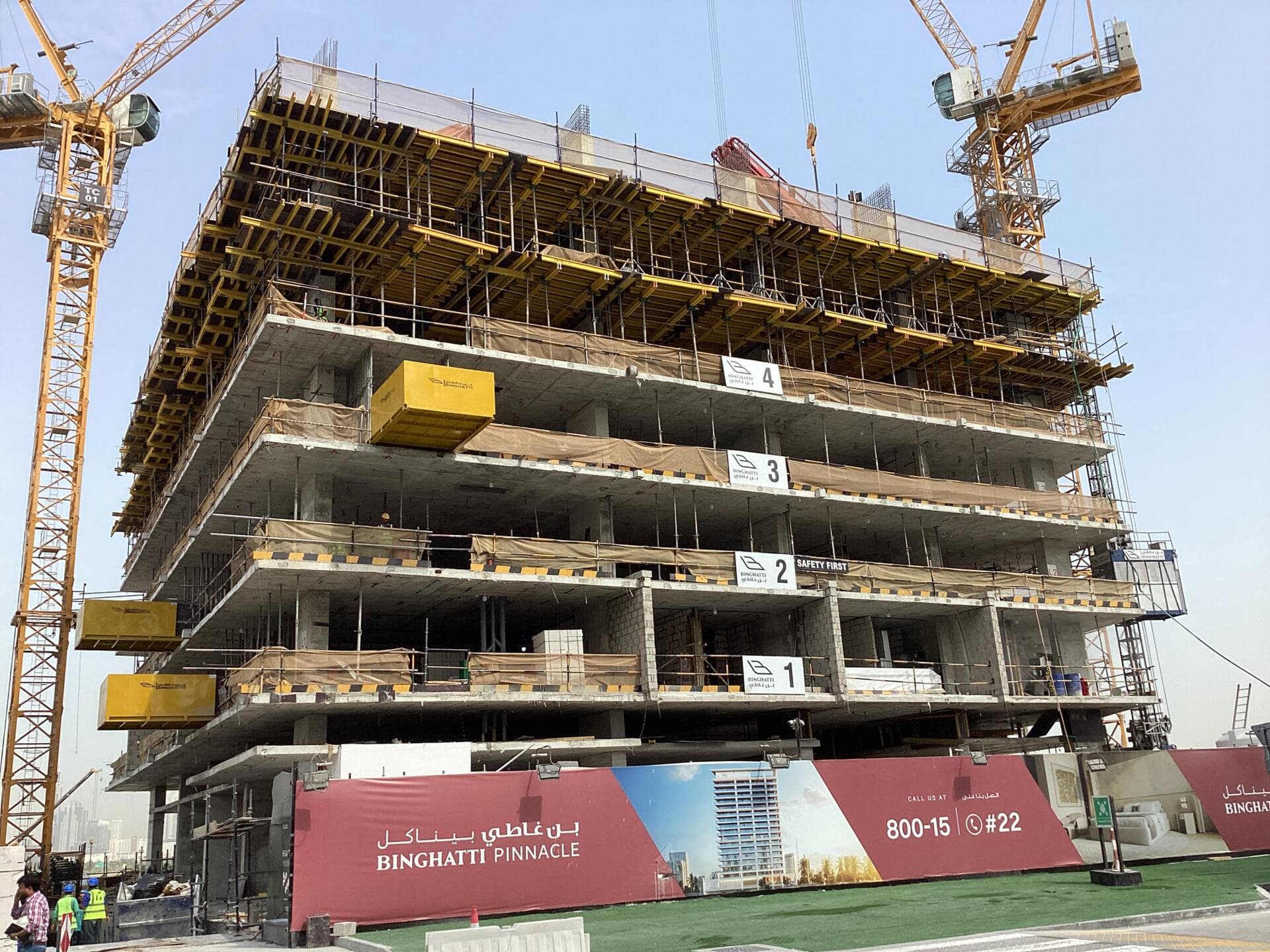 Binghatti Pinnacle - Construction