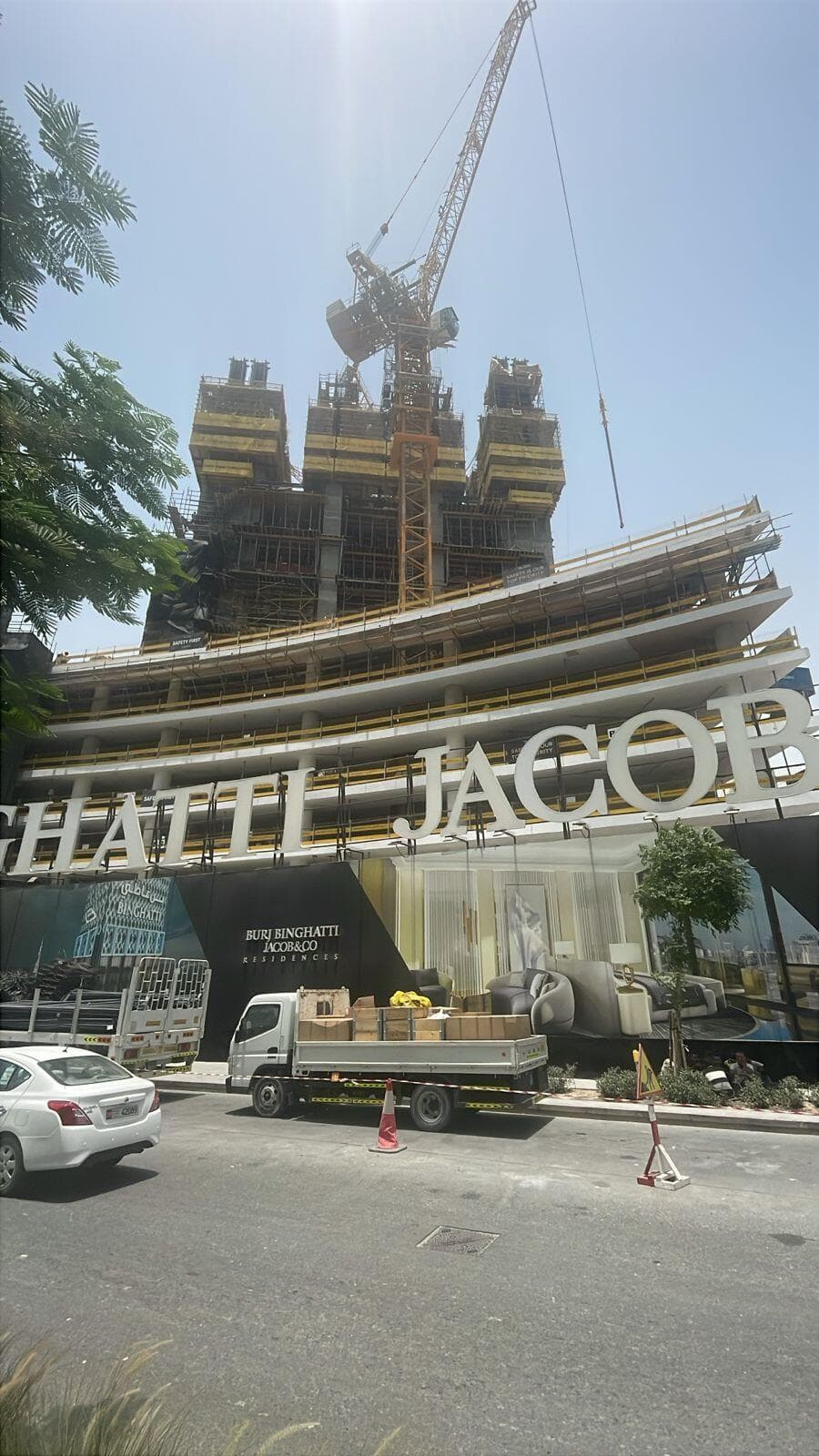 Burj Binghatti-Jacob&Co Residences - Construction
