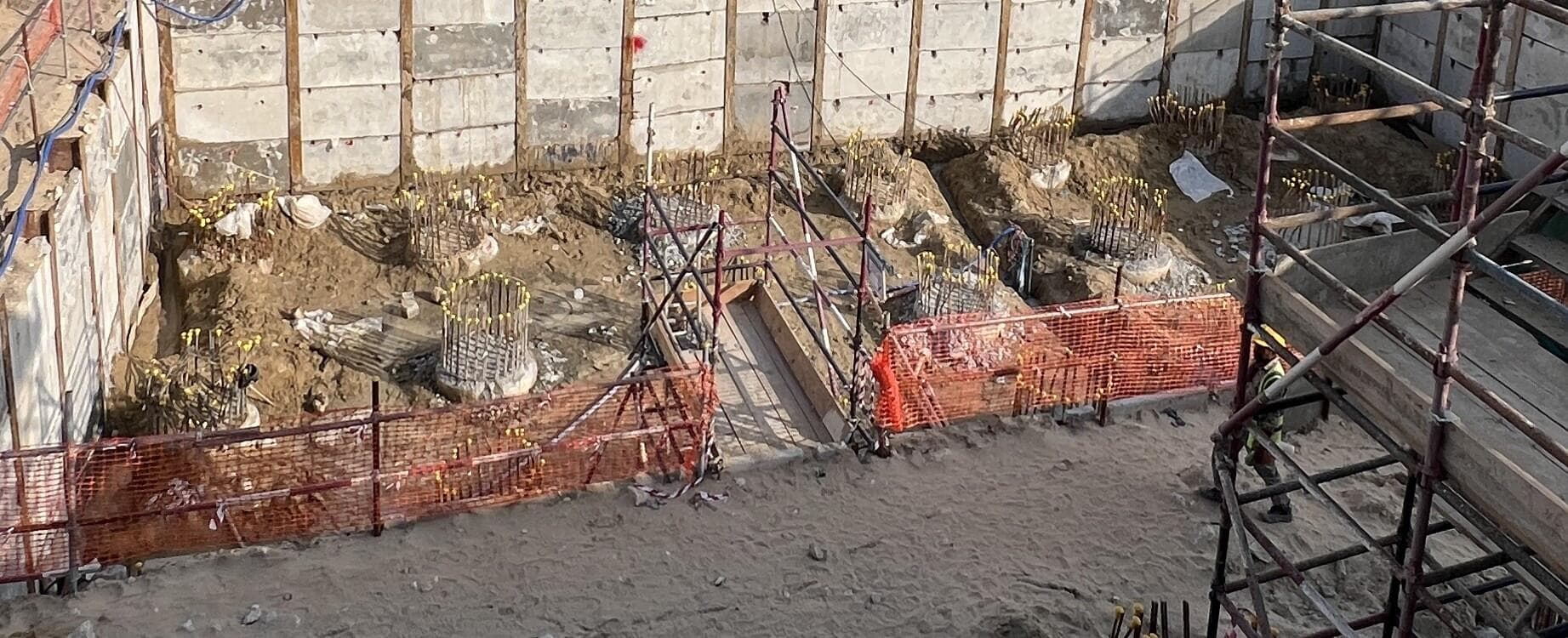 One Sky Park - Construction