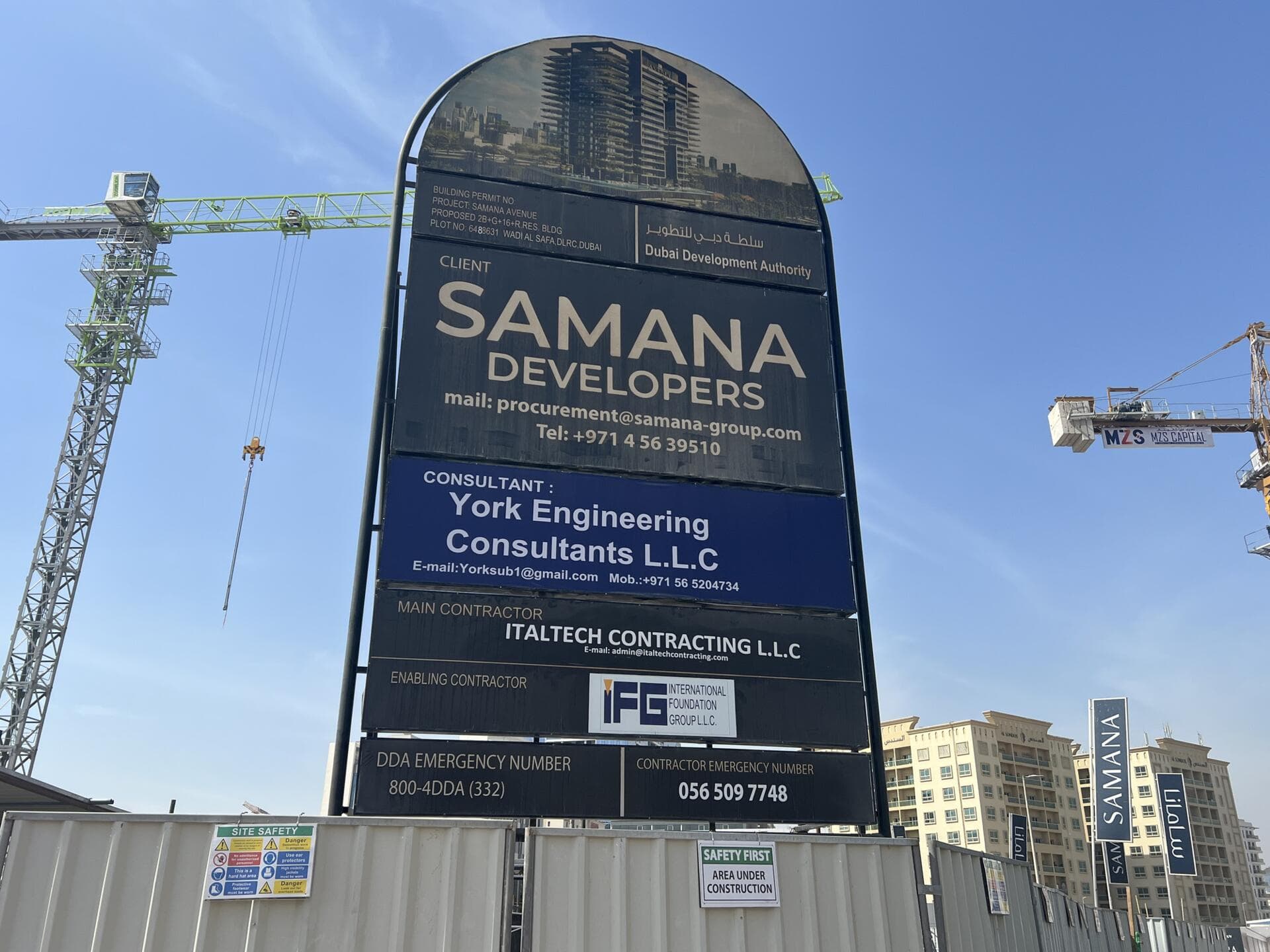 Samana Avenue - Construction