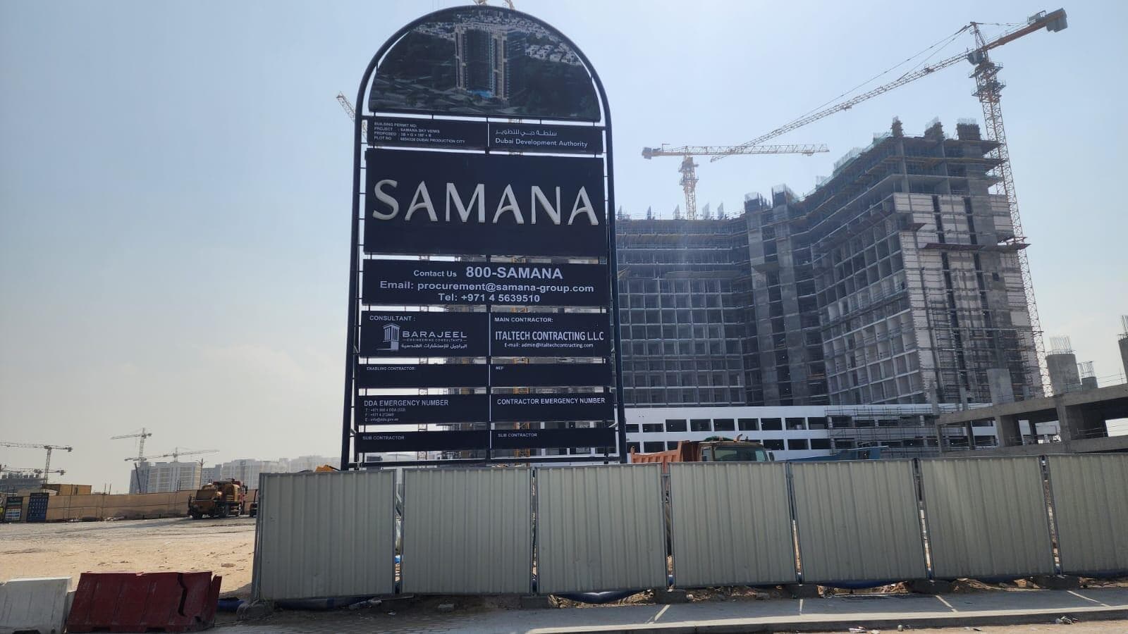 Samana Sky Views - Construction