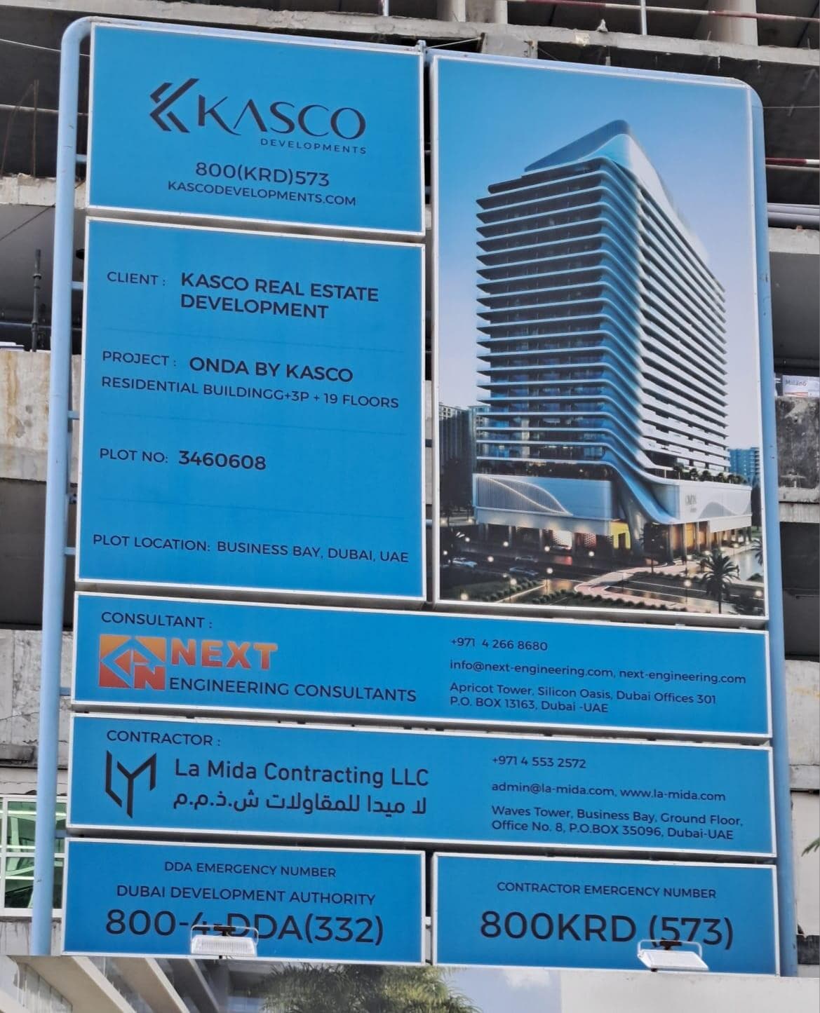ONDA - Construction