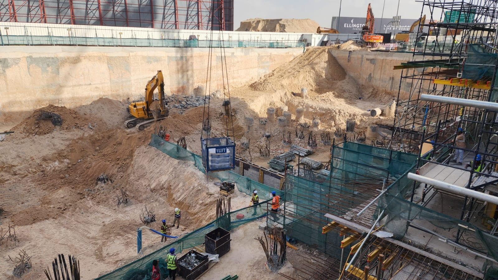 Binghatti Hillviews - Construction
