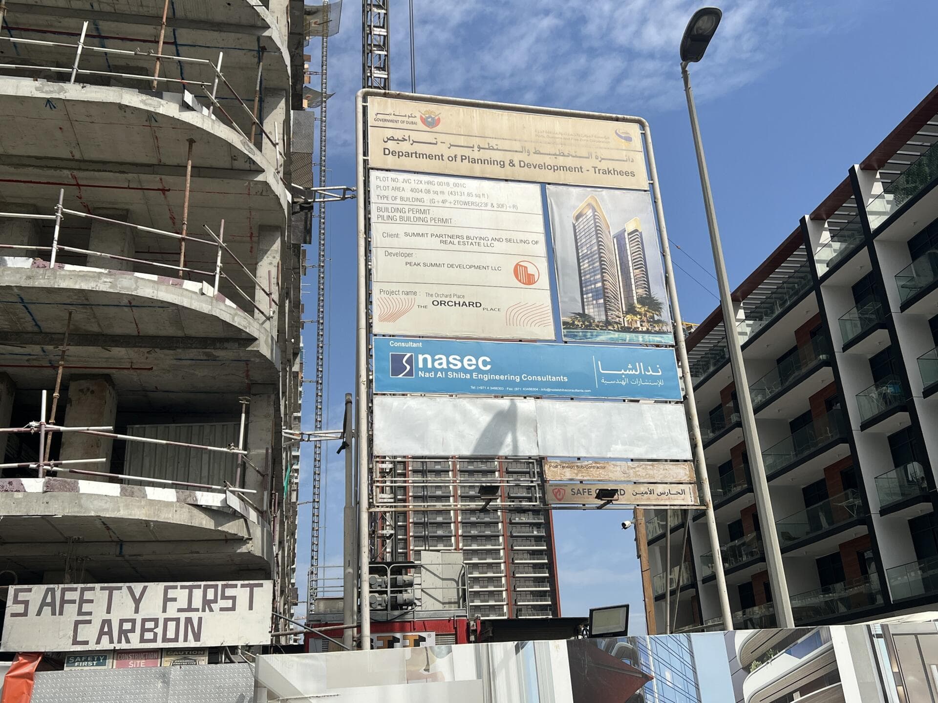 The Orchard Place - Construction