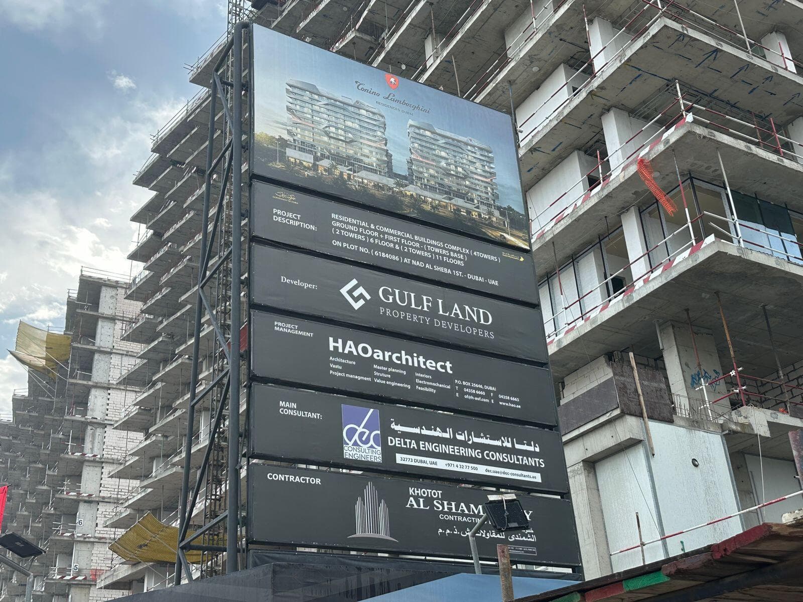Tonino Lamborghini Residences - Construction