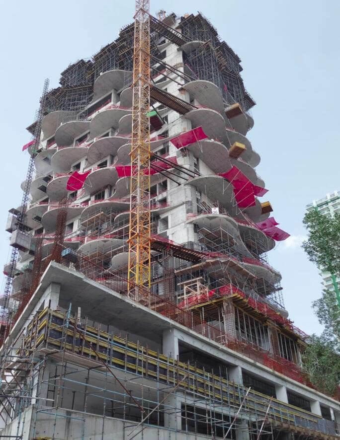 Volga Tower - Construction