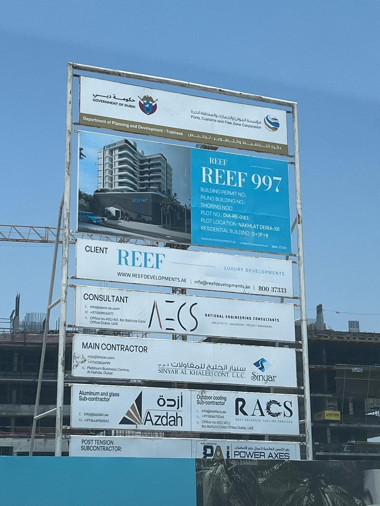 Reef 997 - Construction