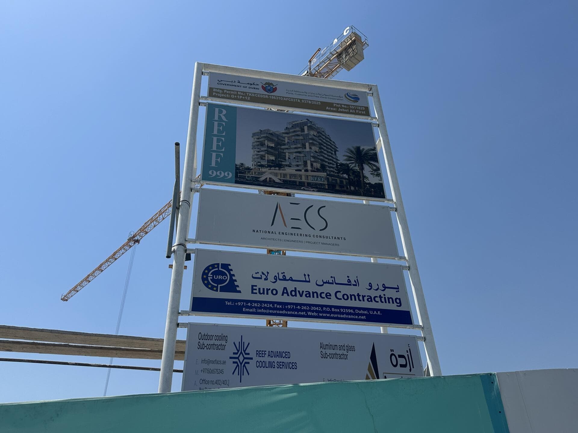 Reef 999 - Construction