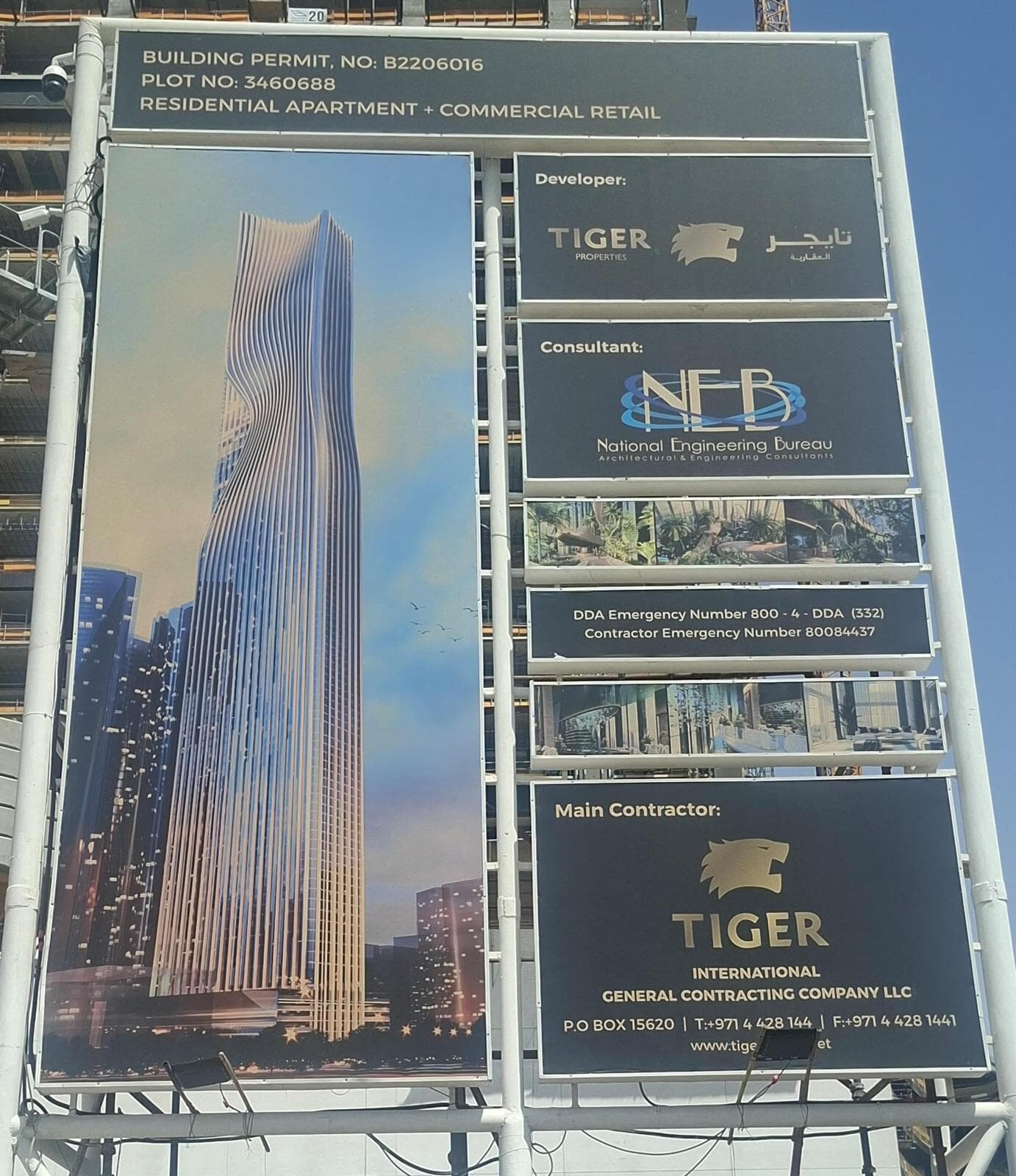 Tiger Sky Tower - Construction