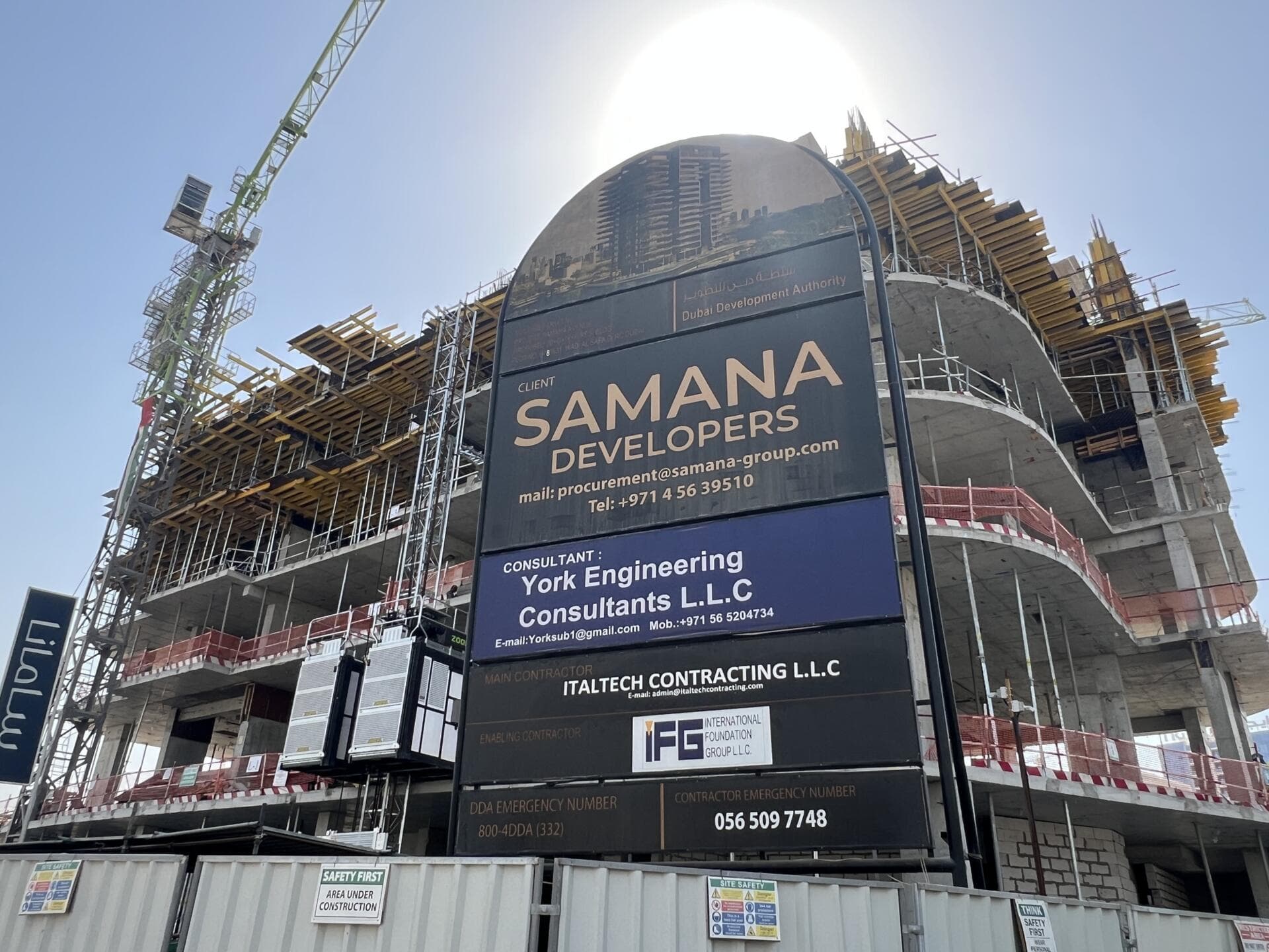 Samana Avenue - Construction